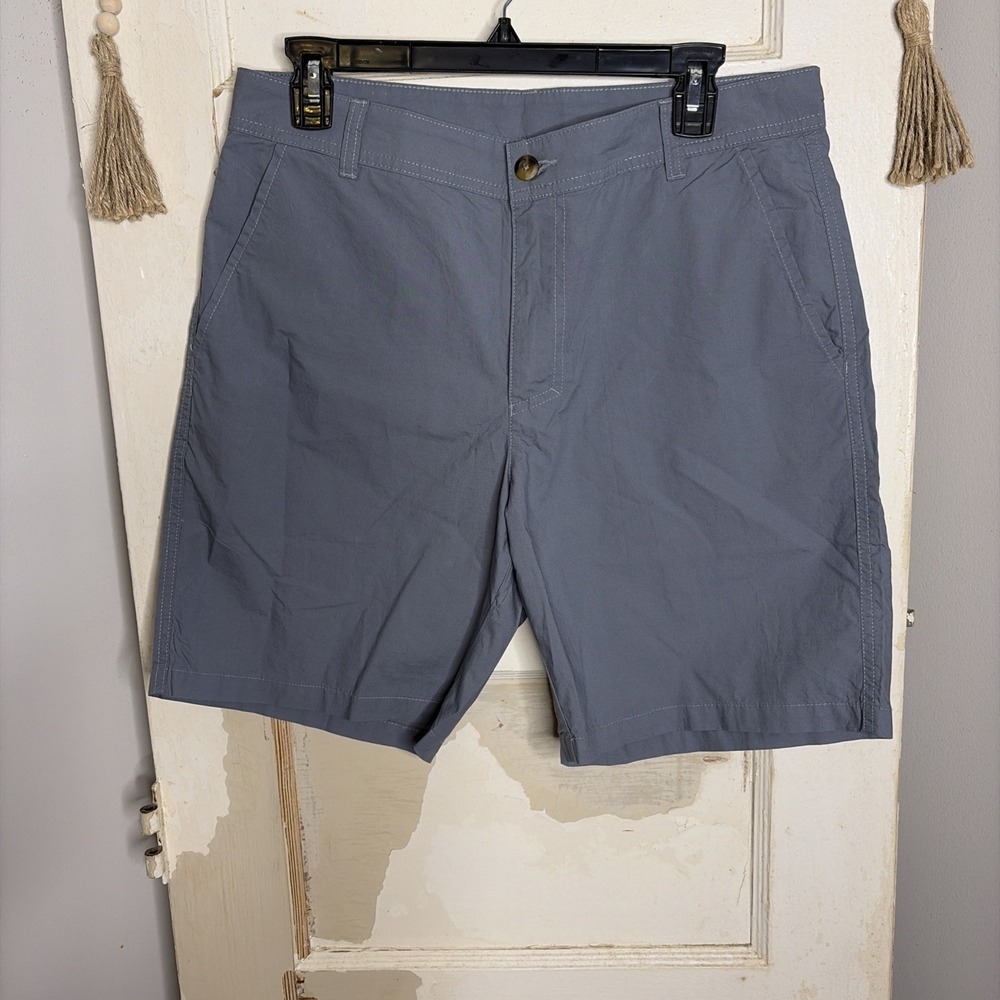 Columbia Men's Hiking Lightweight Shorts Size 32 Gray Cotton Outdoors
